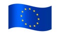 Official standard flag of the European Union. Royalty Free Stock Photo