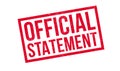 Official Statement rubber stamp