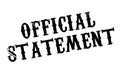 Official Statement rubber stamp