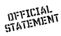 Official Statement rubber stamp