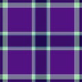 Official tartan seamless pattern, display background fabric texture. Luxury plaid check vector textile in violet and light colors Royalty Free Stock Photo
