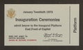 Official Ticket to the Inauguration Richard Nixon Royalty Free Stock Photo