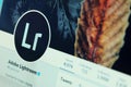 Lightroom twitter account Royalty Free Stock Photo