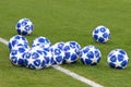 Official UEFA Champions League 2018/19 match balls Royalty Free Stock Photo