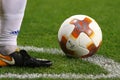 Official UEFA Europa League match ball Royalty Free Stock Photo