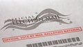 Official USA Election Vote By Mail Envelope Closeup