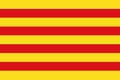 Official vector flag of Catalonia
