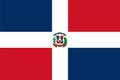 Official vector flag of Dominican Republic