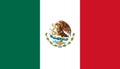 Official vector flag of Mexico