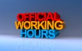 official working hours on blue