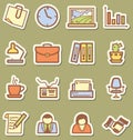 Offise icons Royalty Free Stock Photo