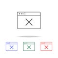 offline browser icon. Elements in multi colored icons for mobile concept and web apps. Icons for website design and development, a Royalty Free Stock Photo