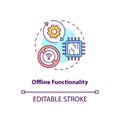 Offline functionality concept icon Royalty Free Stock Photo