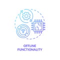 Offline functionality concept icon Royalty Free Stock Photo