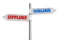 Offline or online Royalty Free Stock Photo