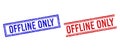 Rubber Textured OFFLINE ONLY Stamps with Double Lines