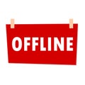 Offline Sign - illustration