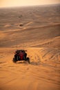 Offroad dune buggy desert safari trip in Dubai Royalty Free Stock Photo