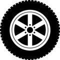 Vector OffRoad Tire Wheels Automotive Car Service Logo Template