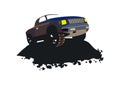 Offroad vehicle design vector Royalty Free Stock Photo