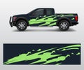 Offroad vehicle wrap design vector. Pickup truck decal wrap design vector