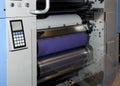 Offset/flexo press for labels (detail) Royalty Free Stock Photo