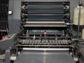 Offset heavy printing machine as an industrial background