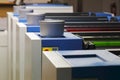 Offset Printing Machine with Colors Royalty Free Stock Photo