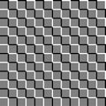 Offset squares seamless geometric pattern. Emboss, indent squares geometrical pattern. Op-art background texture