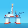 Offshore drilling oil rig