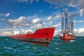 The offshore drilling oil rig Royalty Free Stock Photo