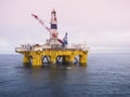 Offshore drilling rig in Gulf of Mexico, petroleum industry