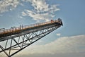 offshore flare boom -maintenance inspection during installation-Bass Strait