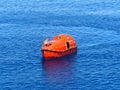 Offshore Life boat or survival craft. Royalty Free Stock Photo