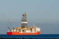 Offshore oil and gas drillship Royalty Free Stock Photo