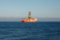 Offshore oil and gas drillship Royalty Free Stock Photo