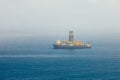 Offshore oil and gas drillship Royalty Free Stock Photo