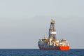 Offshore oil and gas drillship Royalty Free Stock Photo