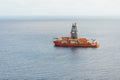 Offshore oil and gas drillship Royalty Free Stock Photo