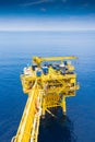 Offshore Oil and Gas wellhead remote platform.