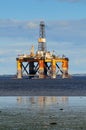 Offshore oil platform Royalty Free Stock Photo