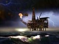 Offshore oil rig