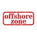 Offshore Red Stamp Grunge Sign Vector
