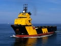 Offshore Supplier at Sea Royalty Free Stock Photo