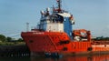 Offshore Supply Ship maintained in Harbor Royalty Free Stock Photo