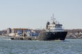 Offshore supply vessel Warren Jr nearing New Bedford