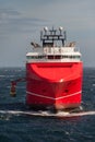 Offshore support vessel KL Sandefjord with the Merlin ROV ready for offshore work Royalty Free Stock Photo