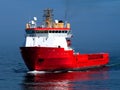 Offshore Supply Vessel at Sea Royalty Free Stock Photo
