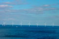 Offshore wind farm in Baltic Sea Royalty Free Stock Photo