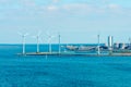 Offshore wind farm in Baltic Sea Royalty Free Stock Photo